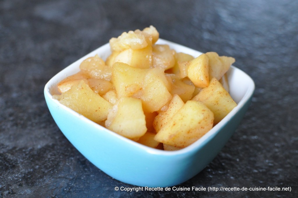 Compotée de pomme Pommes cuites en morceaux Recette facile