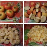 Compote de pomme : Couper les pommes