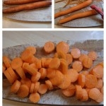 Saucisse aux lentilles au four : Les carottes
